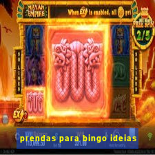 prendas para bingo ideias